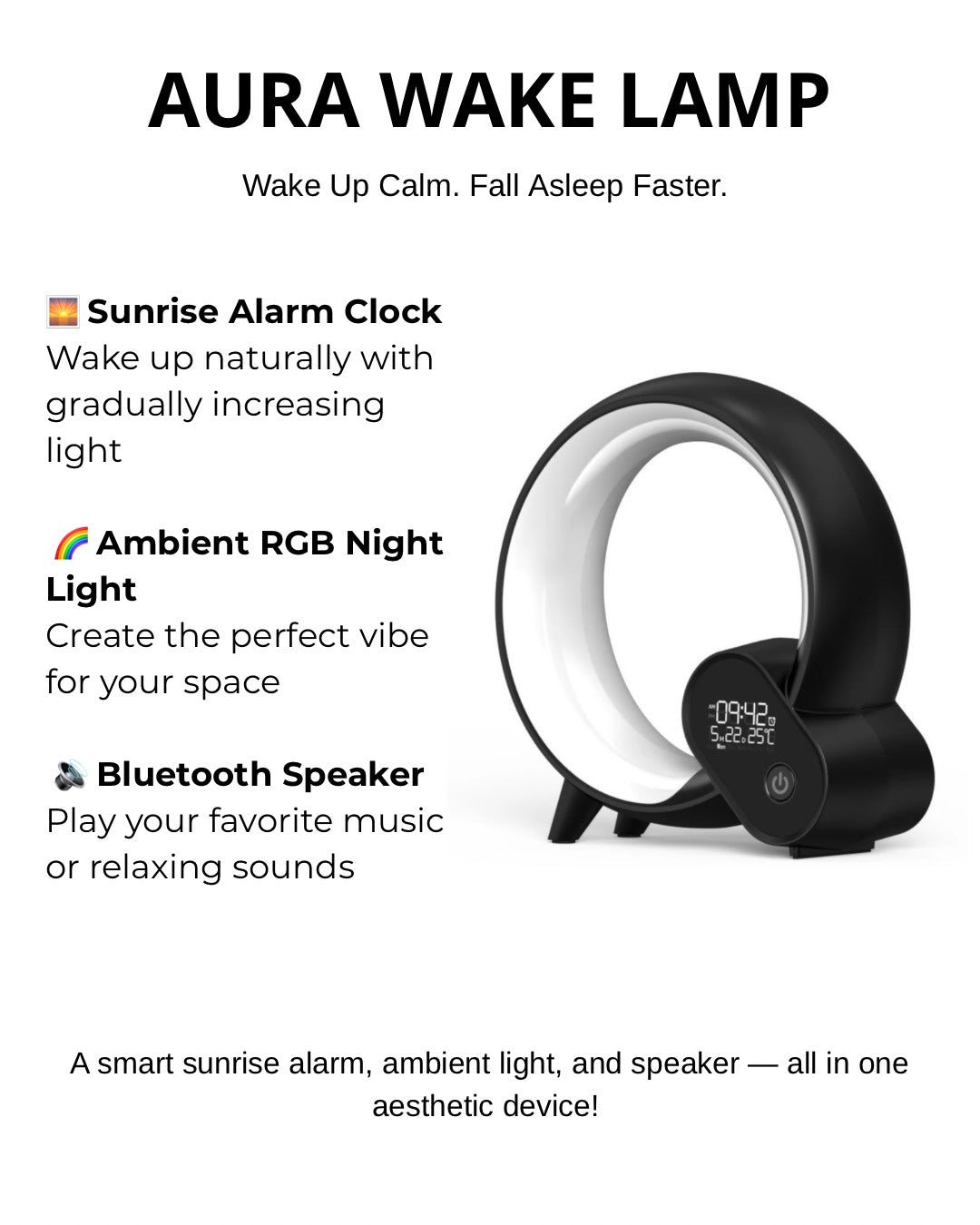 Aura Wake Lamp by Ambianest