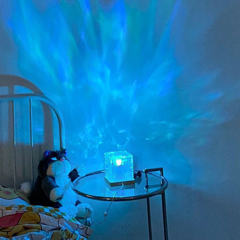 16 Colors LED Water Ripple Crystal Lamp